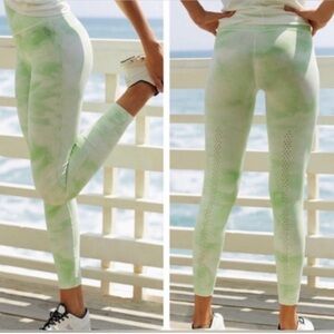 Free People Mint Tie-Dye Leggings